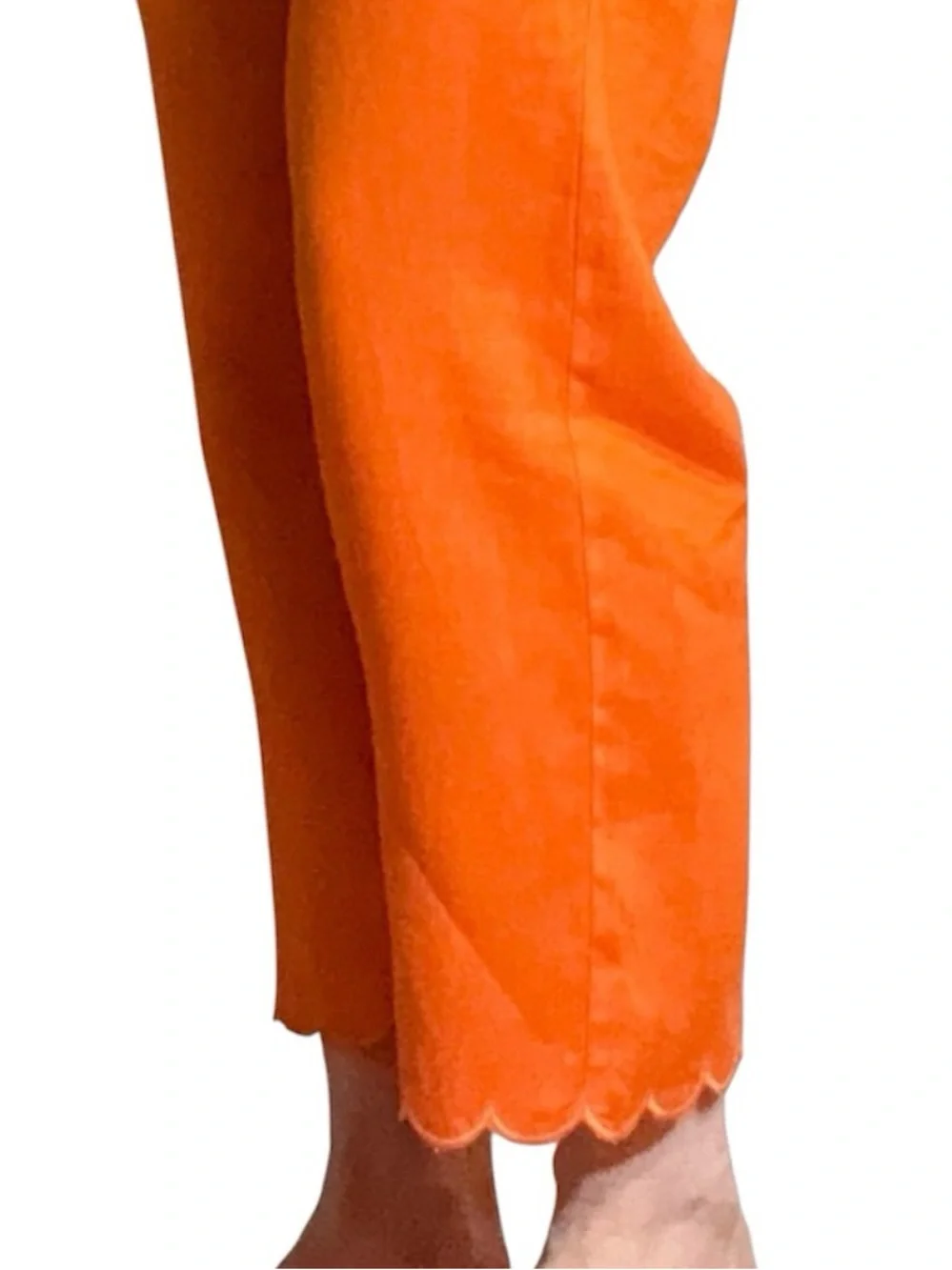 Reformation Liam Linen Pant Citrus Scallop Hem Linen Pants Size 6